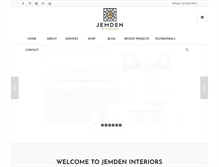 Tablet Screenshot of jemdeninteriors.com.au